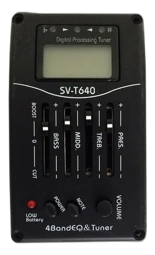 Pré Equalizador Ativo Andaluz Svt-640 P/ Violão Com Afinador