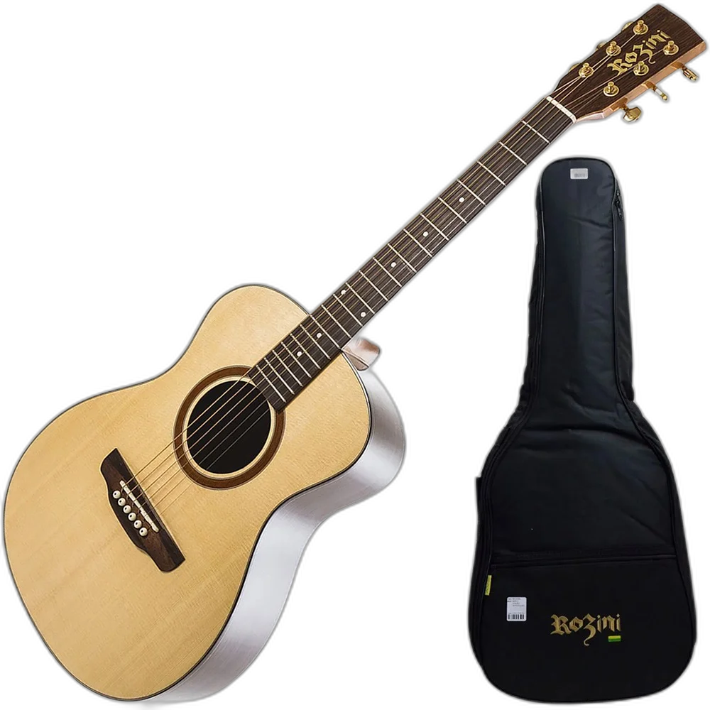 VIOLAO ROZINI PREMIUM MINI AT. NAT. (CORDA ACO) RX120.AT.N.LP c/bag - Fishman Presys+