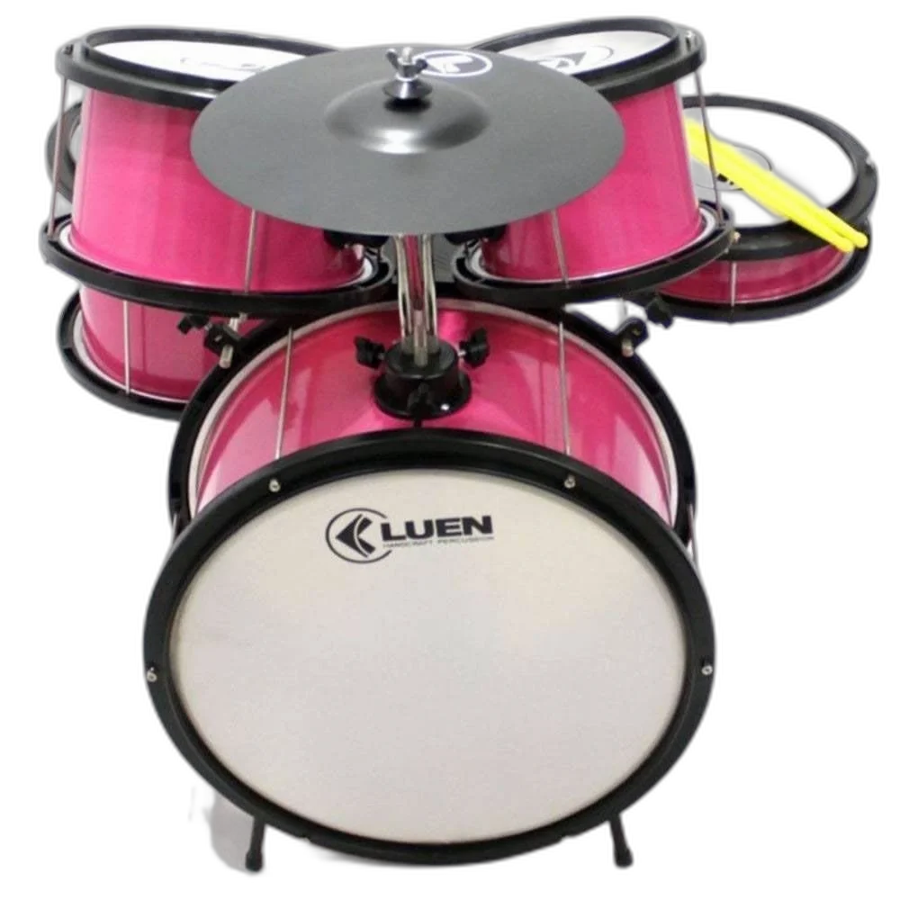 Bateria Infantil Luen 44003RS Pop Rosa