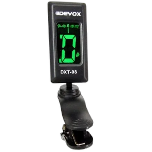 Afinador Digital Cromático Para Violão, Baixo, Violino E Ukulele Adc-10p Preto