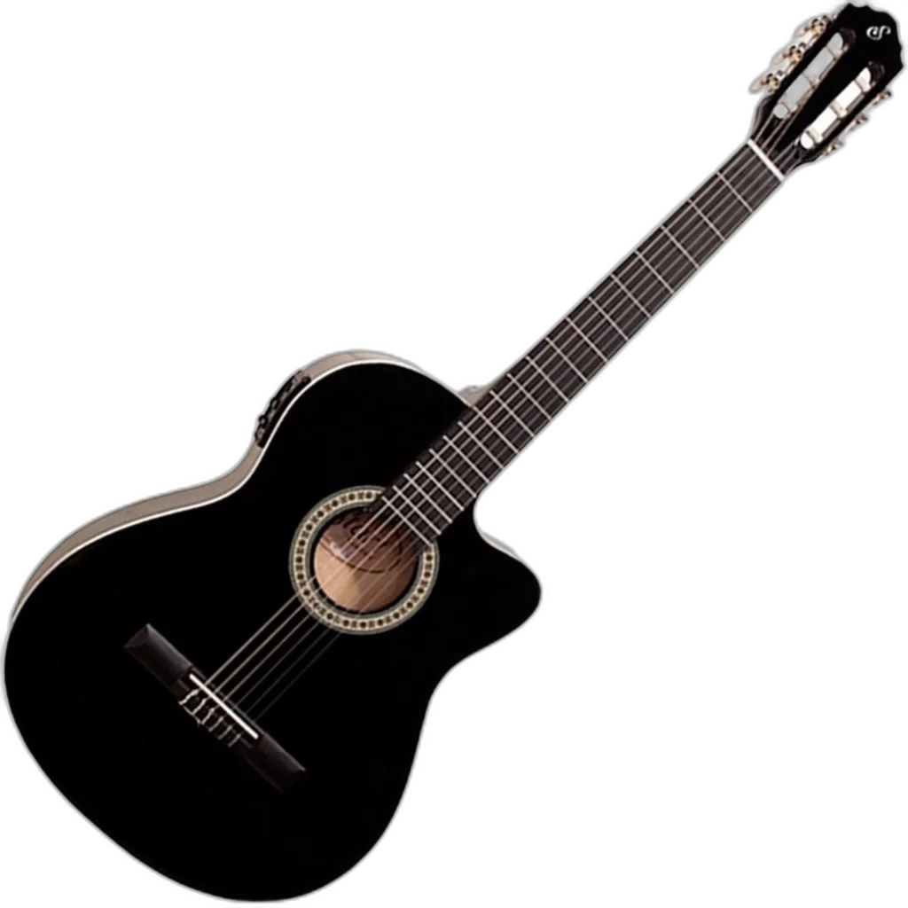 Violão Elétrico Giannini NF14 CEQ Preto Nylon