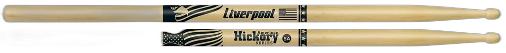5 Pares Baqueta Hy 5am American Hickory 5a Ponta Madeira