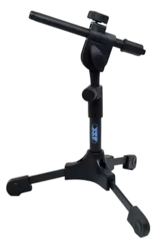 Suporte De Microfone De Mesa Pequeno Preto Ask Spm Light