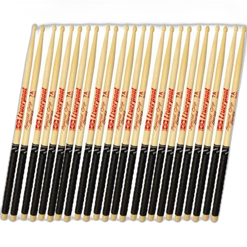 12 Pares Baquetas Special Grip 7a Madeira Marfim Liverpool