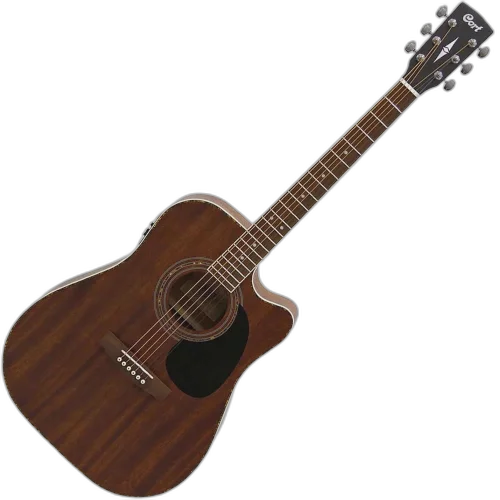 Violão Eletroacústico Cort Ad 880ceda Op/b Aço Mahogany Com Bag