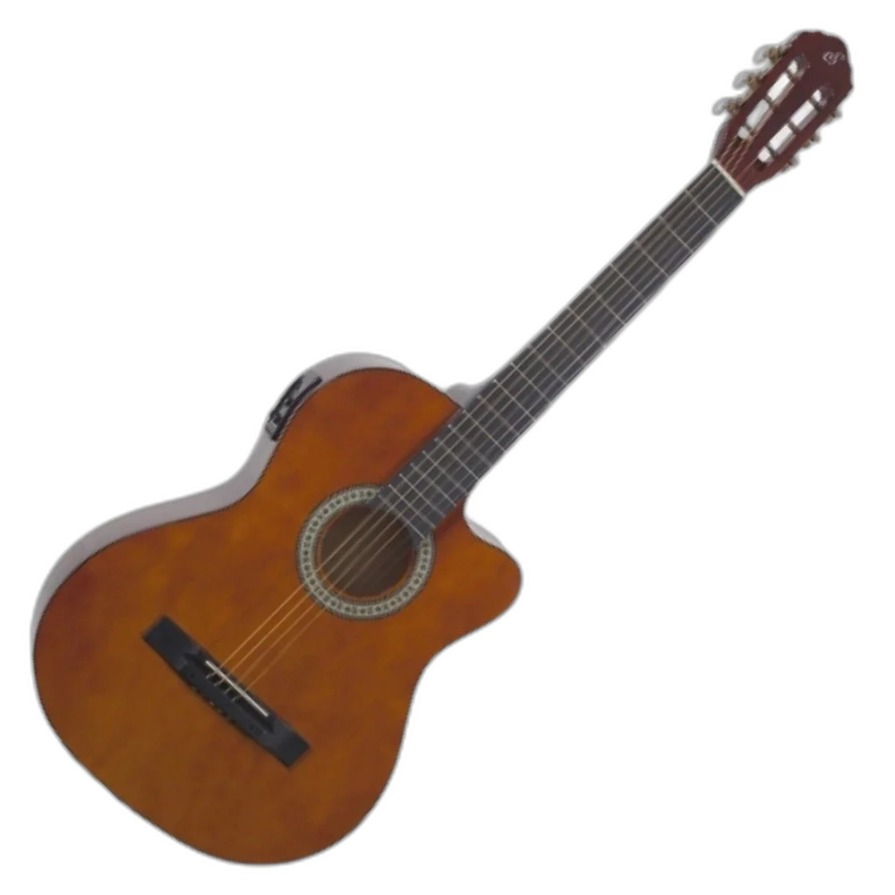Violão Elétrico Flat De Aço Natural Sf-14 Ceq N - Giannini