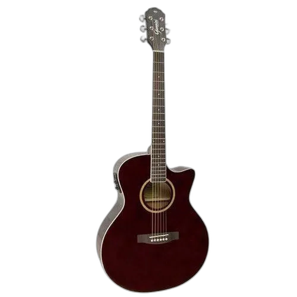 Violão Folk Giannini Gsf 3 Ceq Cutaway Tdw - Translucent Dark Wine