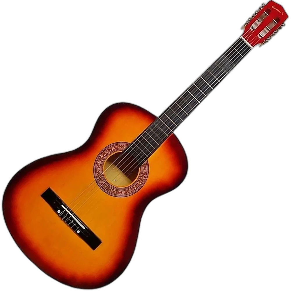 Kit Violão Barato Clássico Estudante Acústico Nylon Sunburst