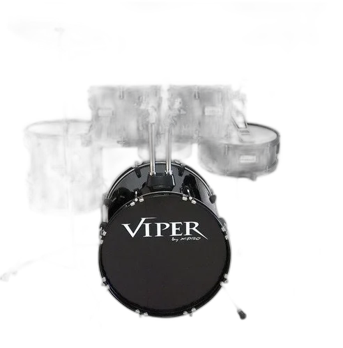 Bateria Acustica 20 Xpro Viper Preta Banco Pratos  C-ibanez