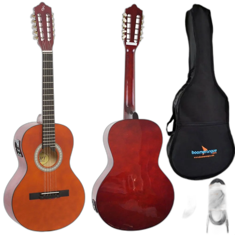 Kit Viola Elétrica Caipira Vs14 Eq Ns Natural Fosca Giannini Completo