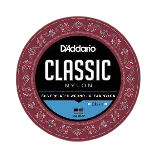 Kit 3 Encordoamento Nylon D'addario Classic Ej27h + Palhetas