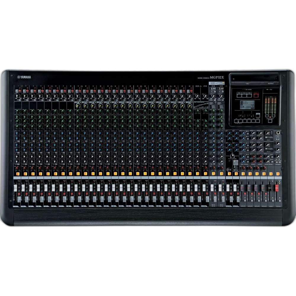 Mesa De Som Analógica Mgp 32x Preta 32 Canais Yamaha