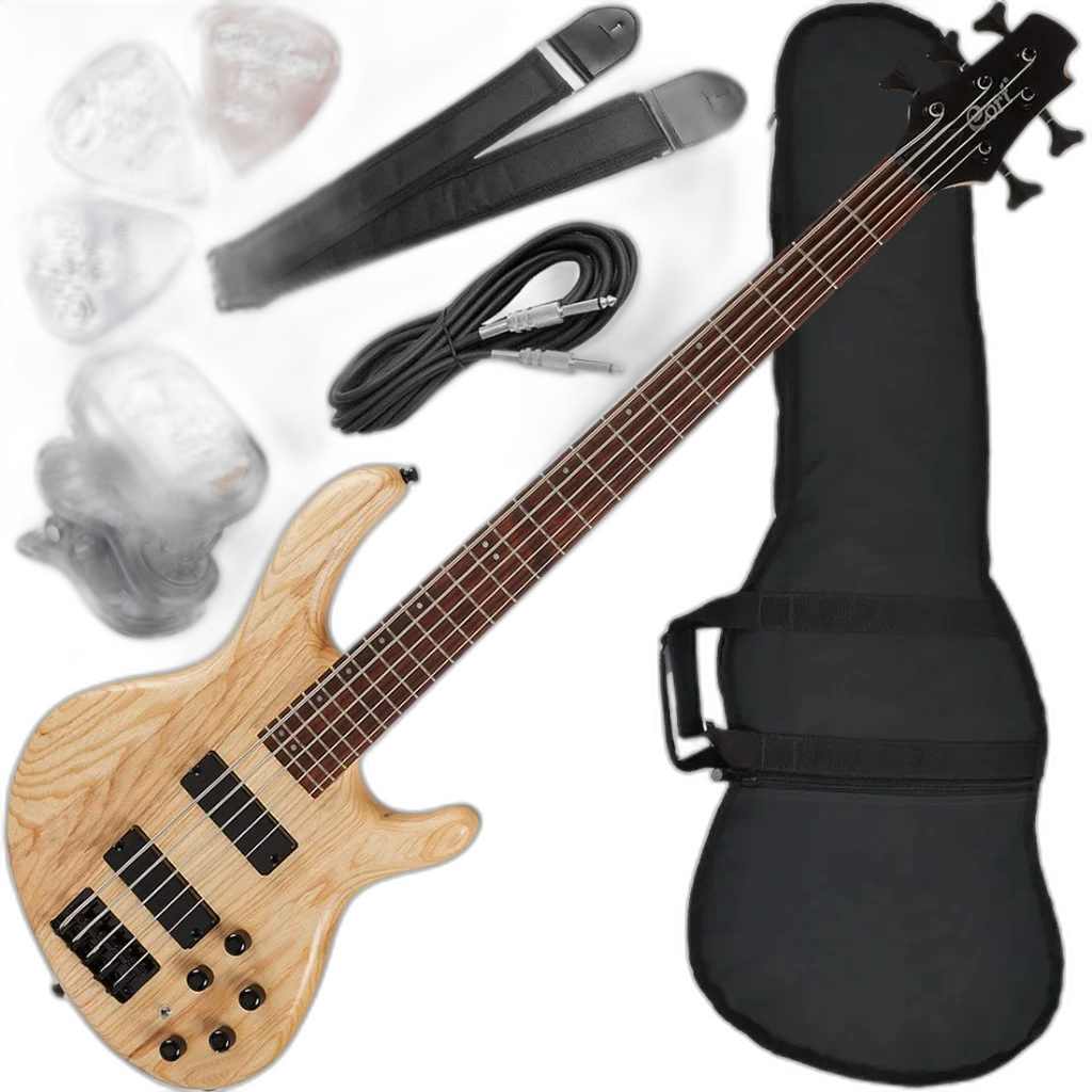 Kit Baixo Cort Action DLX V ASH OPN 5 Cordas Ativo Pré Mark Bass Bx01