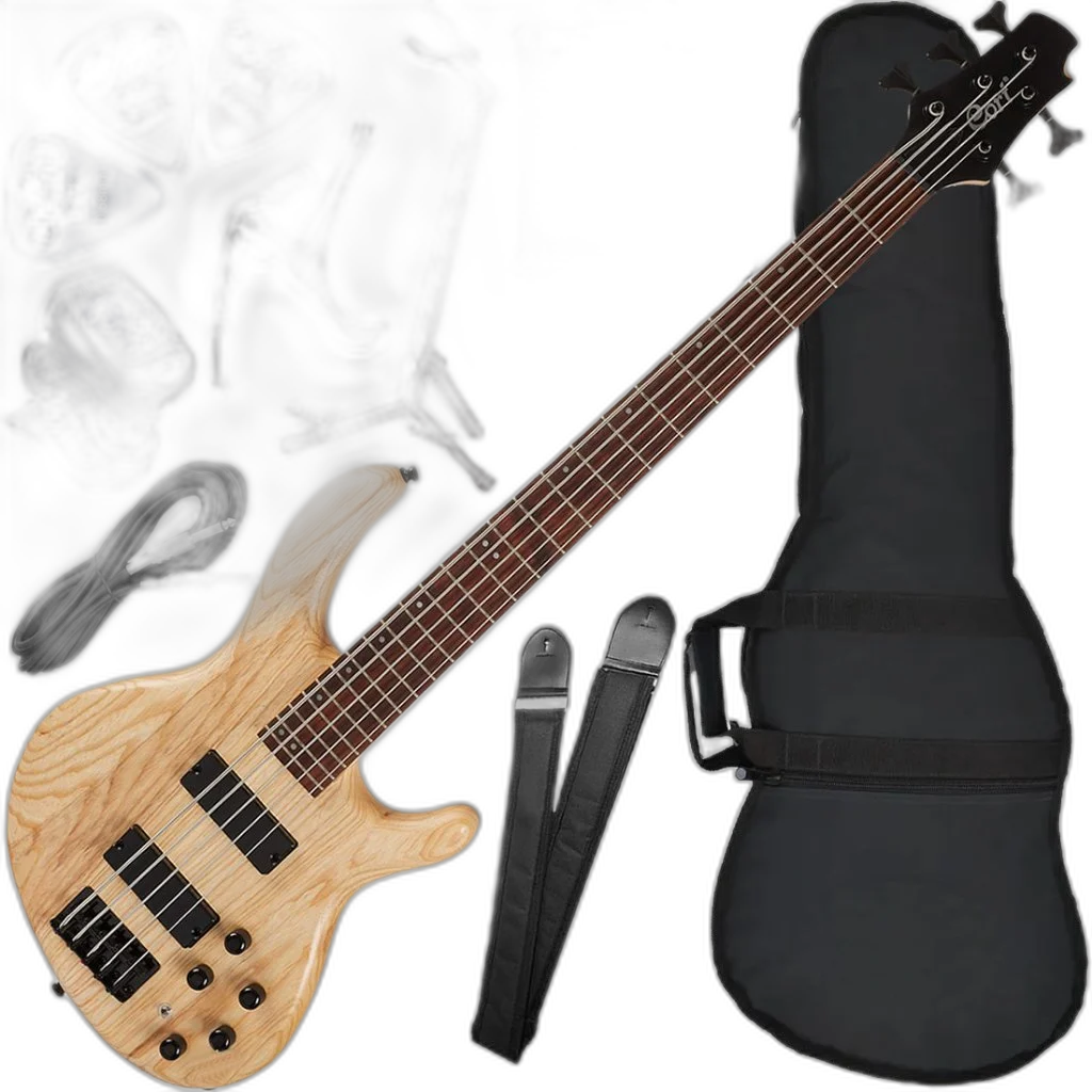 Kit Baixo Cort Action DLX V ASH OPN 5 Cordas Ativo Pré Mark Bass Bx03