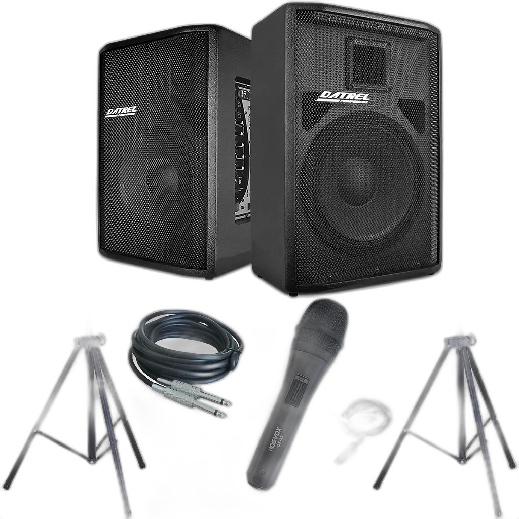 Kit Caixa de Som Ativa Usb Bluetooth + Passiva 500w Rms - Datrel CSX03