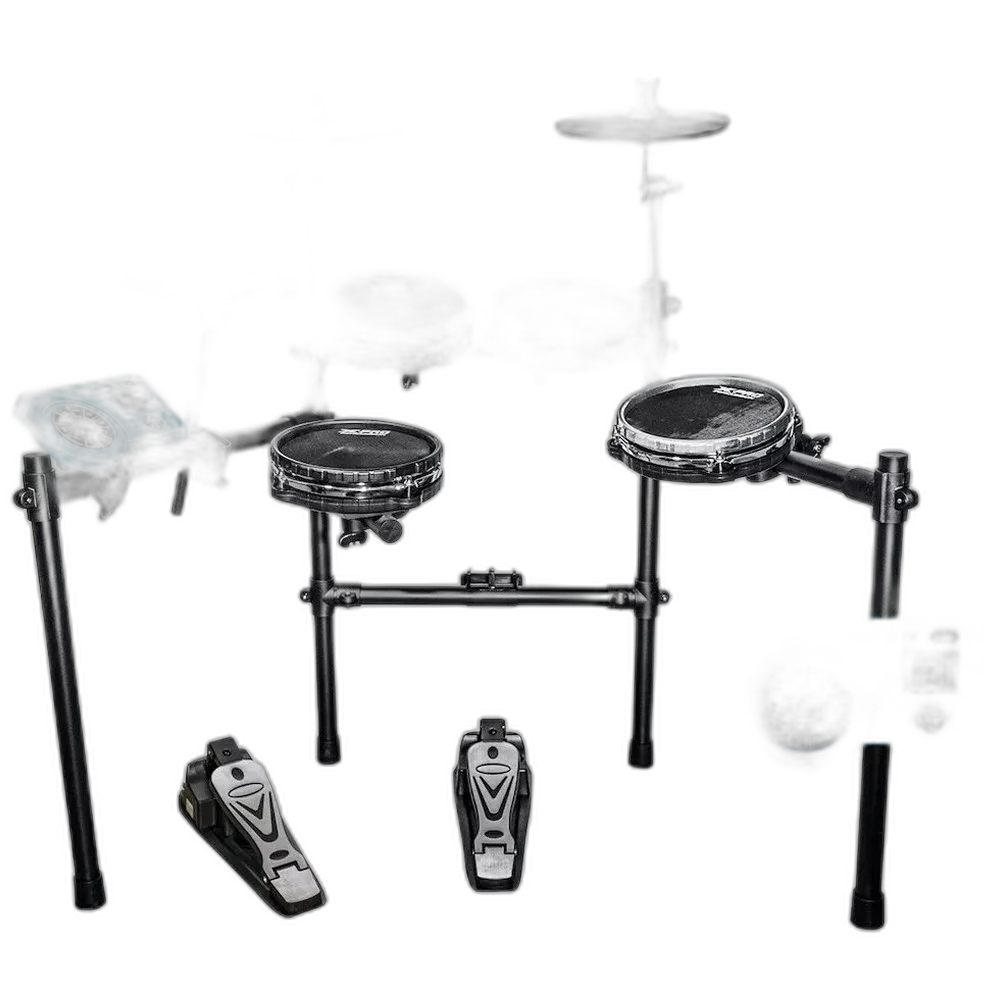 Kit Bateria Eletrônica X-Pro C. Ibanez Ed44 Rack Cromado