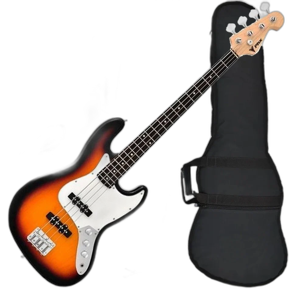 Kit Contrabaixo PHX JB 3TS Jazz Bass 4 Cordas Sunburst Bx03
