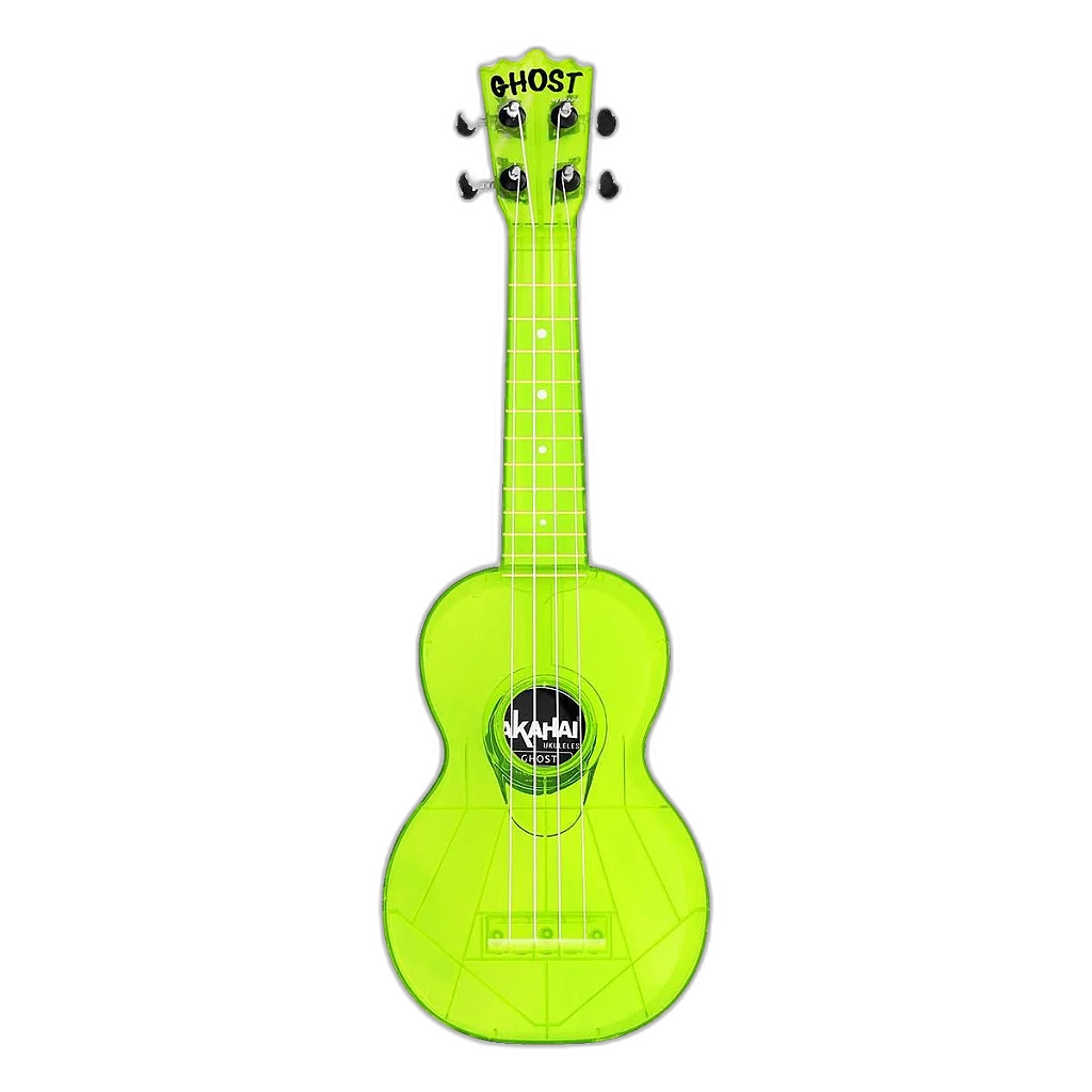 Ukulele Akahai Ghost Soprano Acústico Hawaii Lemon Transparente