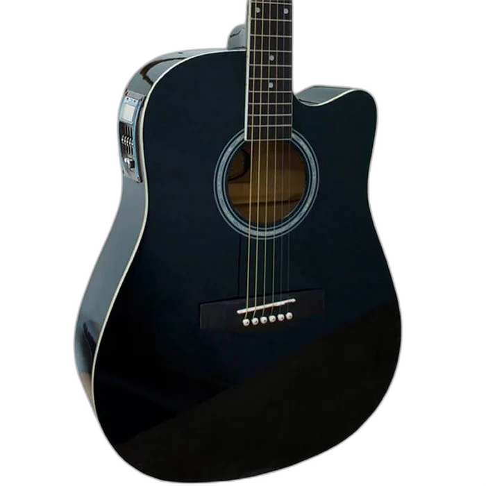Violao Marquês Eletroacústico Folk Ativo Va01 Eq BK Preto