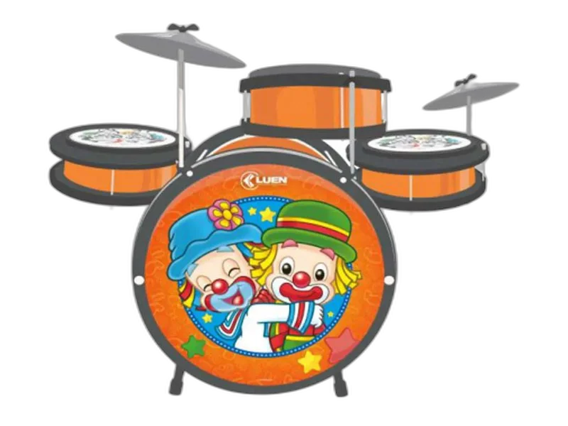 Bateria Infantil Luen Pop Patati Patata Laranja