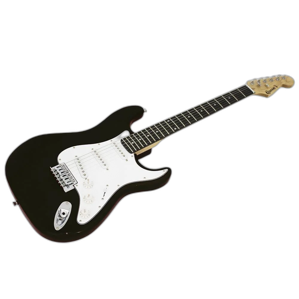 Guitarra Elétrica Queens D137546 - Preta e Branca