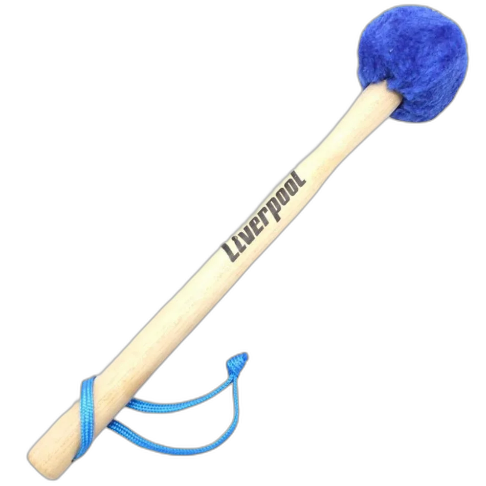 Kit 10 Maçaneta Liverpool Cabo Madeira 300mm Pelúcia Azul MC48A