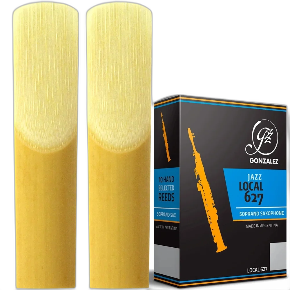 Kit 2 Palhetas Sax Soprano Gonzalez Jazz Local 2 1/2 GSSJ212 Orgânica