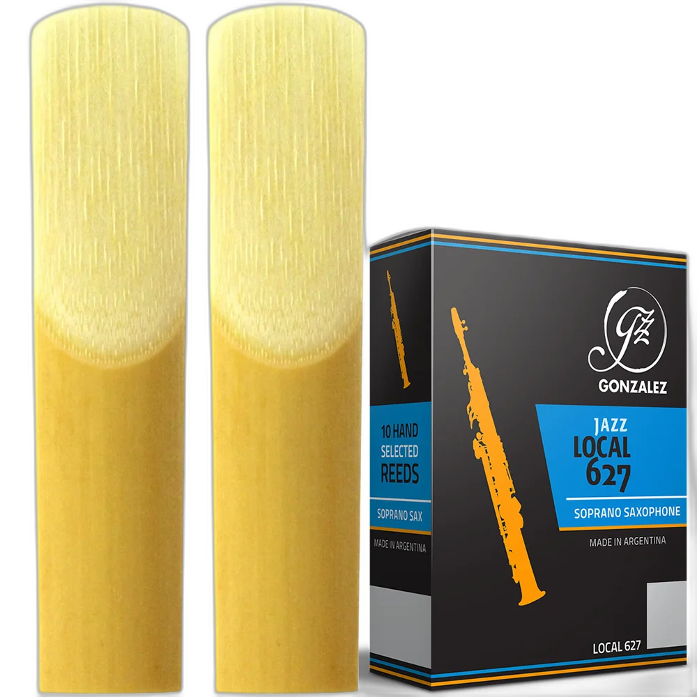 Kit 2 Palhetas Sax Soprano Gonzalez Jazz Local 1 1/2 GSSJ112 Orgânica