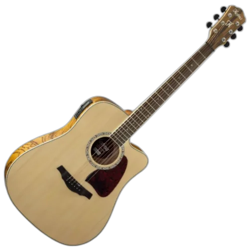 Violão Elétrico Hofma Hmd 275 Folk Aço Natural Brilhante