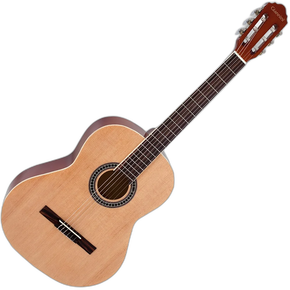 Kit Violão Giannini Gn15 Nylon Cor Natural Com Afinador Capa