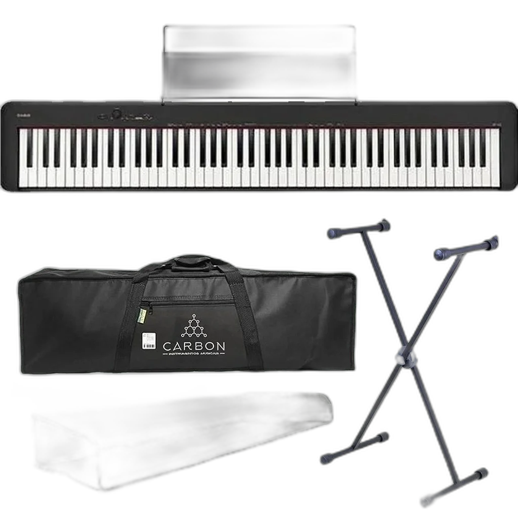 Kit Piano Digital Casio CDP-S110BK Preto TX01