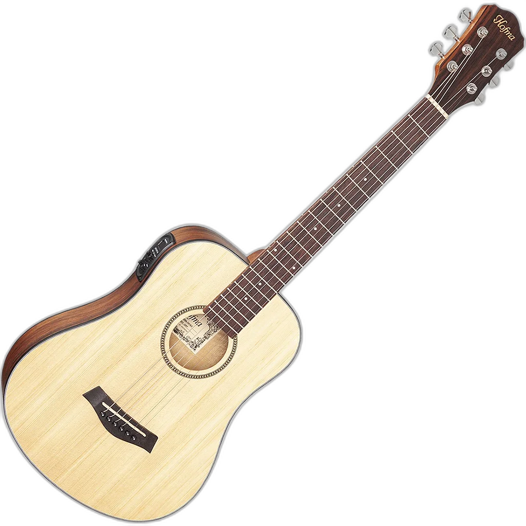 Kit Violão Elétrico Hofma Folk Baby HBB 34Y Natural Satin Vx03