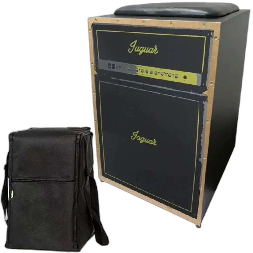 Cajon Inclinado Elétrico Jaguar CJ1000 K2 Preto + Capa