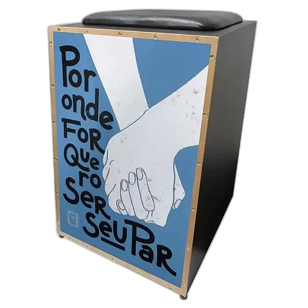 Cajon Jaguar Eletroacustico COR009EQ Por Onde For... + Capa