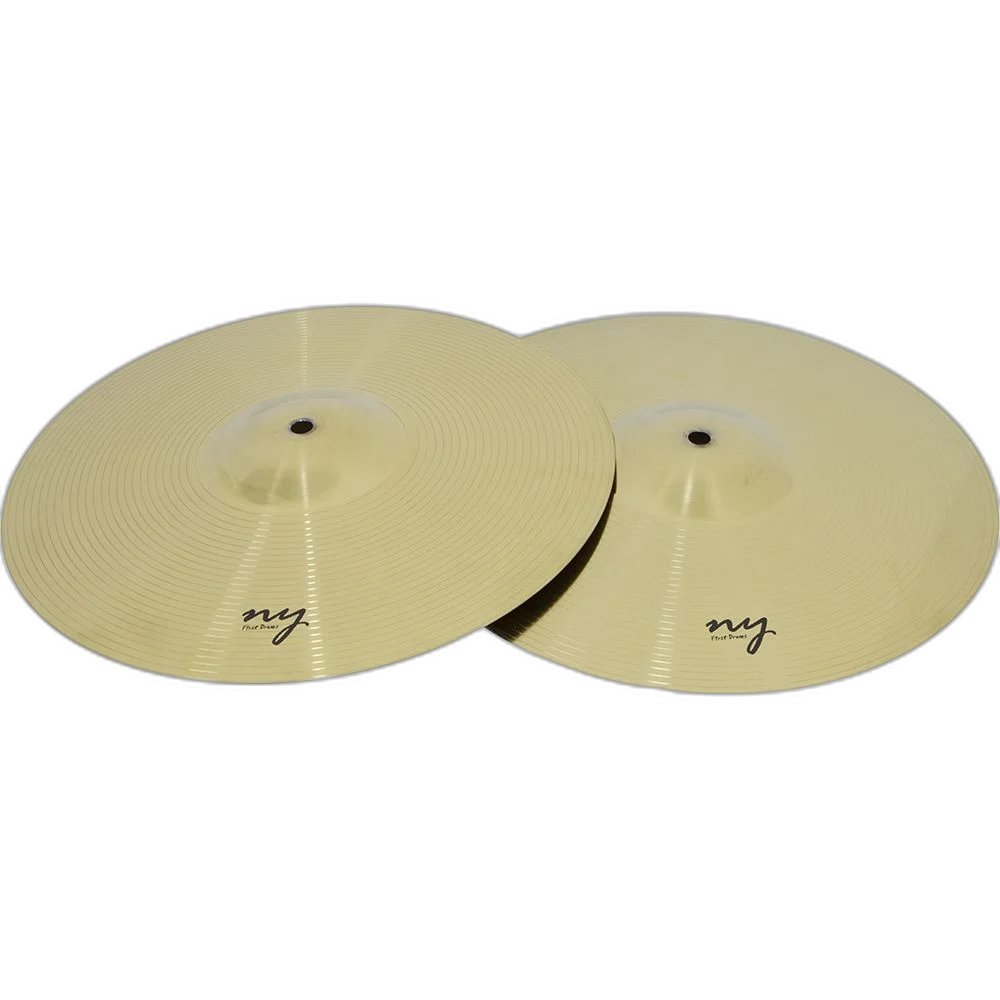 Kit 5 Pares De Pratos De Bateria Chimbal 14" Liga De Aço New York