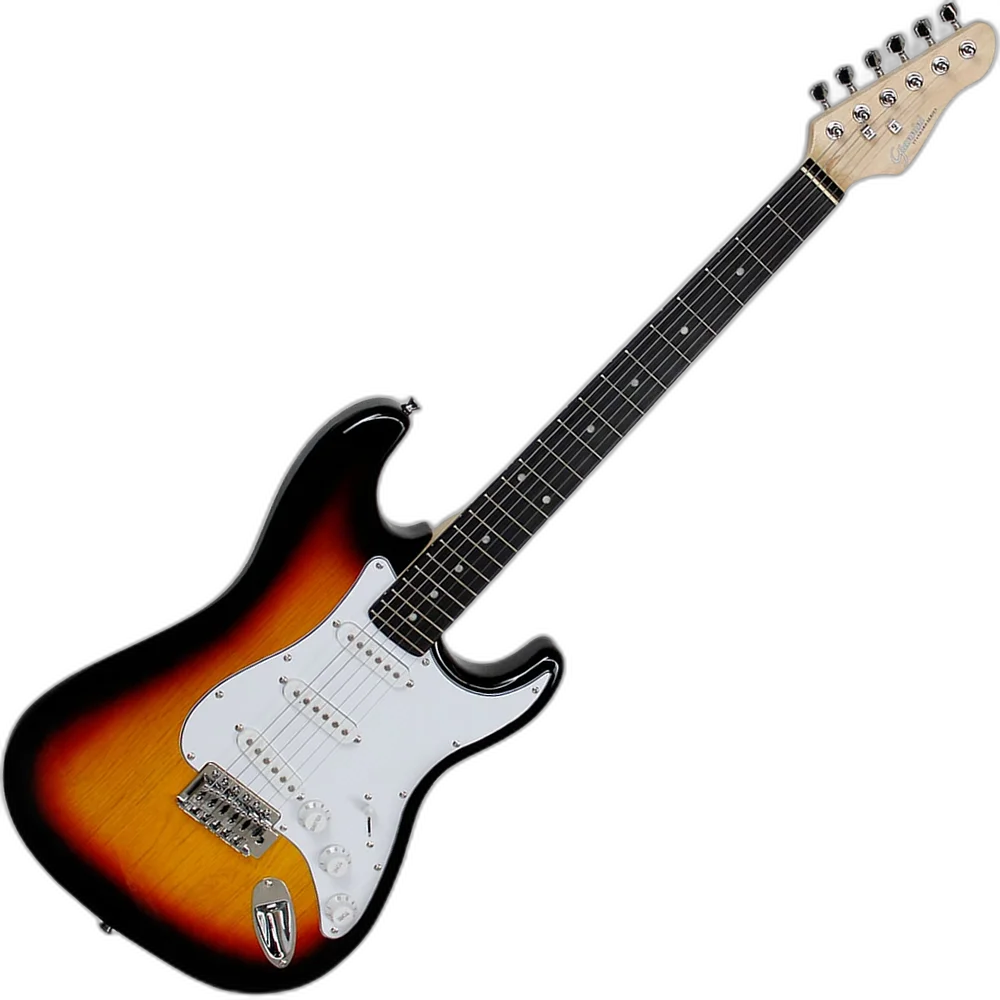 Kit Guitarra Elétrica Giannini G100 Sunburst Escudo White 3TS/WH Gx04