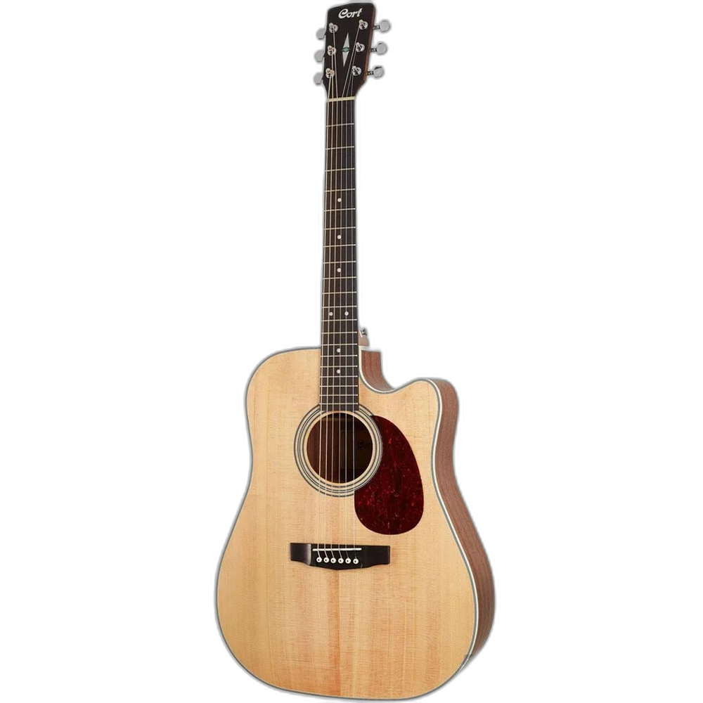 Violão Eletroacústico Folk Cutaway Cort MR500E OP Open Pore Natural