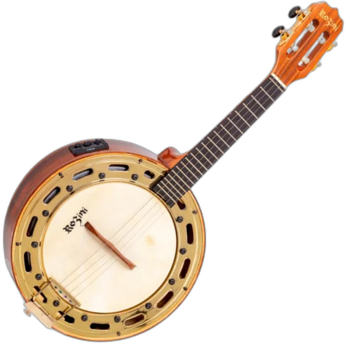 Banjo Rozini Profissional EQ GC-2 RJ12.AT.N.J Jacarandá