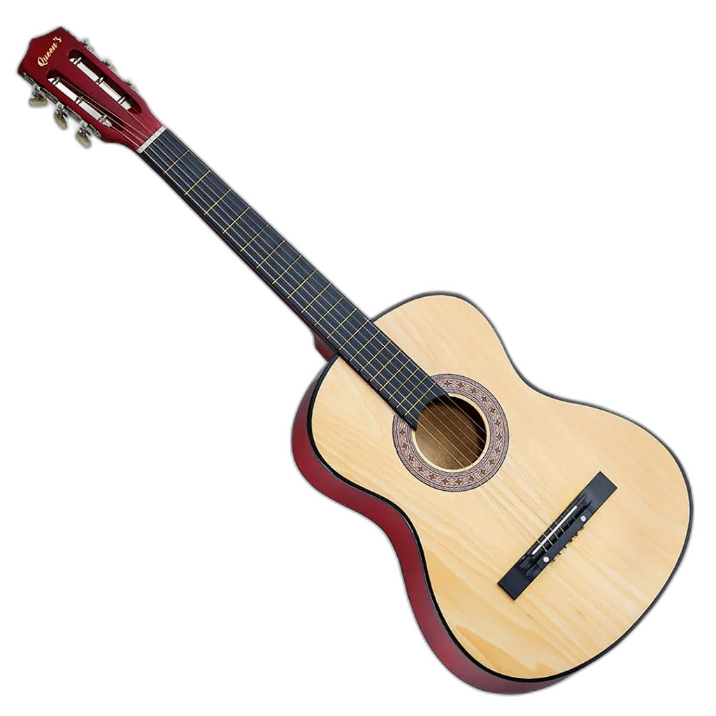 Violão Acústico Queens Cordas Nylon Natural Canhoto