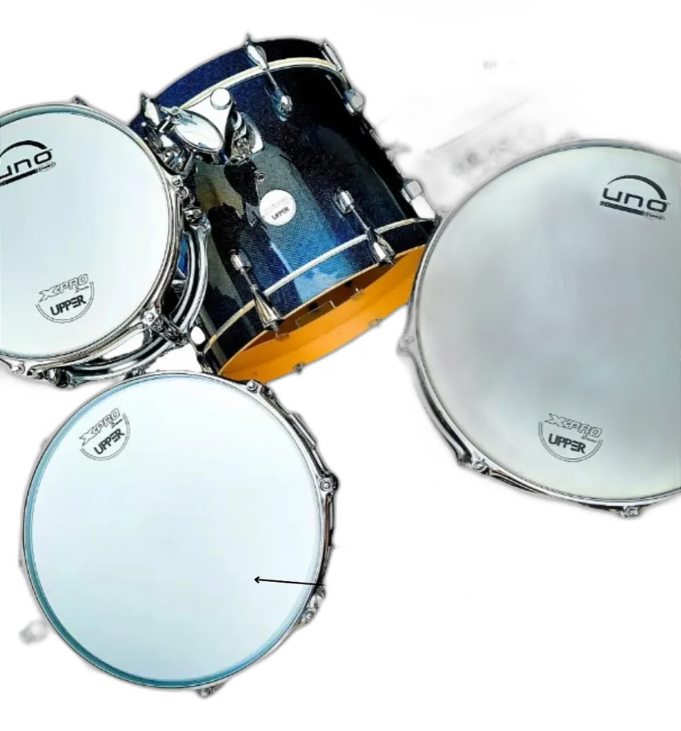 Bateria Acústica X-Pro 16" Blue Sparkle