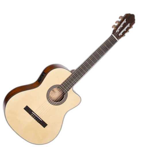 Violão Eletroacústico Cort Classic AC120CE OP com Tampo em Spruce e Laterais em Mogno com Cutaway e Pré Cort CE304T