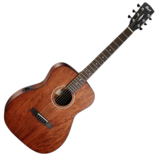 Violão Eletroacústico Cort AF510ME OP Concert com Corpo Inteiramente em Mahogany Pré CE304T e Acabamento Fosco