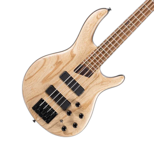 Contrabaixo 4 Cordas Ativo Cort B4 Element OPN com Captadores Bartolini Pré MK1 Ponte MetalCraft M4 e Escala Roasted Maple