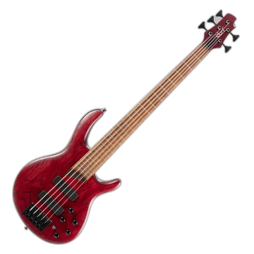 Contrabaixo 5 Cordas Cort B5 Element OPBR Bartolini MK1 Ponte MetalCraft M5 Escala Roasted Maple