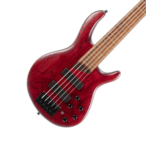 Contrabaixo 5 Cordas Cort B5 Element OPBR Bartolini MK1 Ponte MetalCraft M5 Escala Roasted Maple