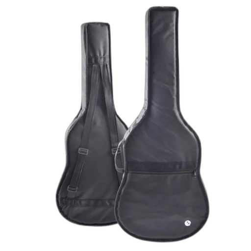 Capa Acolchoada Para Violão Folk Linha Luxo Nylon 600 Preta