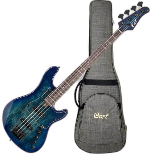 Contrabaixo Cort GB-Fusion 4 BB Ativo com Captadores VTB-ST e Equalizador de 3 Bandas