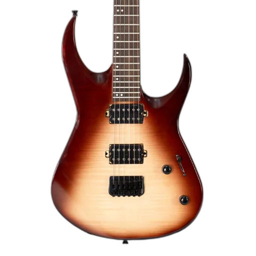 Guitarra Waldman WM320F BRB Brown Burst com Captadores HH e Flamed Maple Top