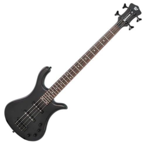 Contrabaixo Waldman WB-300A BKS Ativo 4 Cordas Black Satin com Captadores P/J