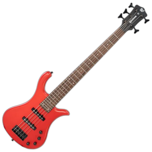 Contrabaixo Ativo 5 Cordas Waldman WB-305A DRS Deep Red Satin com Captadores Humbucker